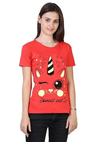 Women's Cotton Printed T-Shirt