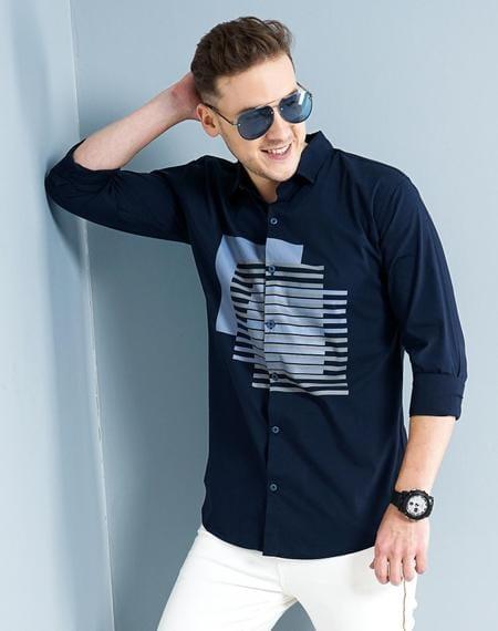 Cotton Printed Full Sleeves Regular Fit Casual Shirt