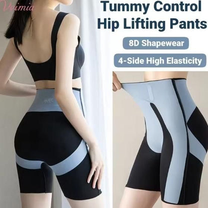 Belly-control butt-lifting body-shaping pants