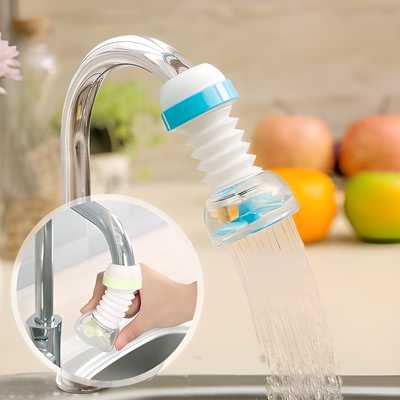 Rotating Kitchen Sink Tap Extender  Water Filter Faucet (Assorted Colour)